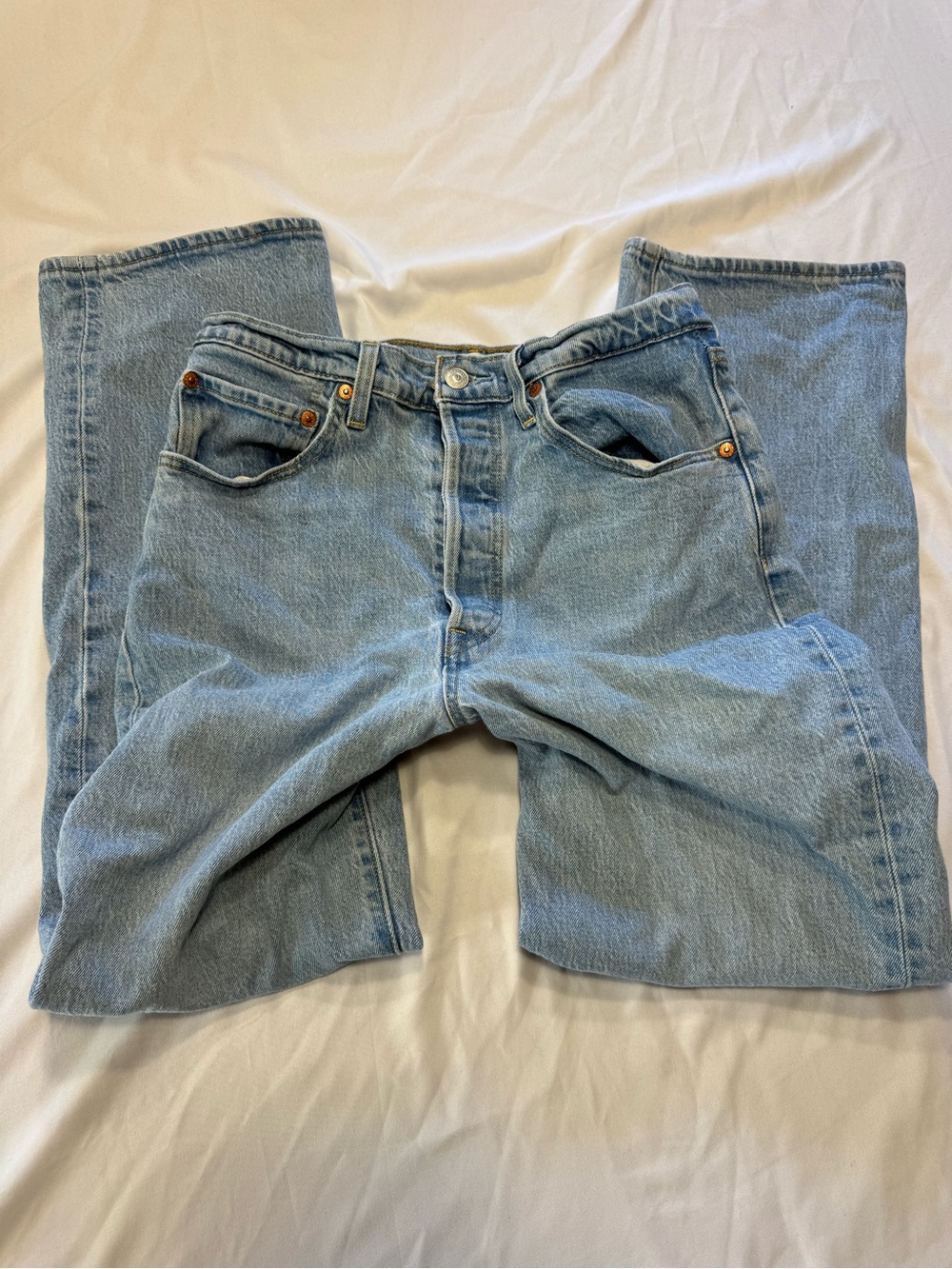 Levi's Light Blue Straight-Leg Jeans